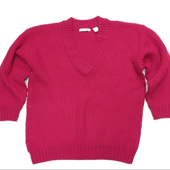 Vintage Woods & Gray Oversized V Neck Sweater SZ M - Picture 9 of 9